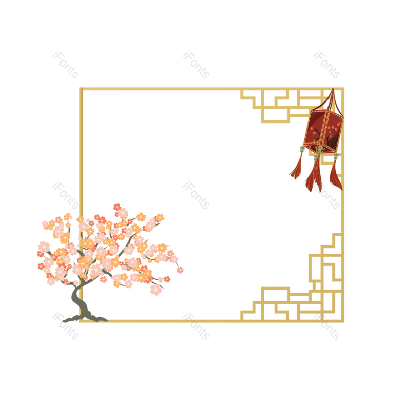 边框图片,装饰元素,复古PNG,中国风免抠素材